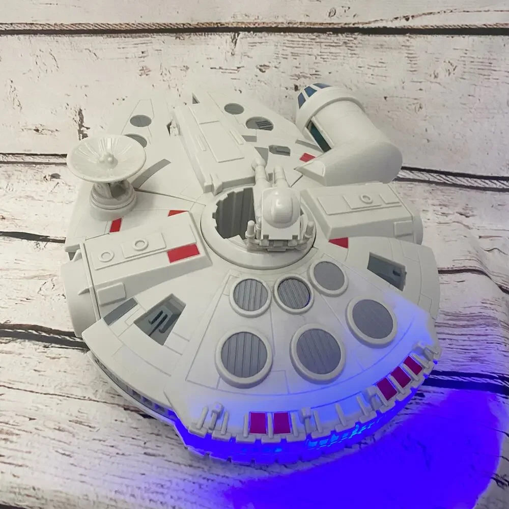 DISNEY STORE Star Wars Millennium Falcon Toy Electronic Lights & Sounds 14 Inch